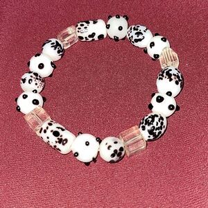 Handmade Porcelain Texturized Beaded 😍 bracelet 